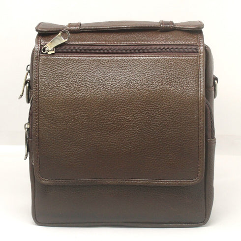 Viaggio Rank Genuine Leather Brown Sling Bag